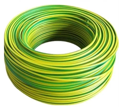 Solarix 6mm² Yellow 7 Green Earth Wire 100 Metre Roll