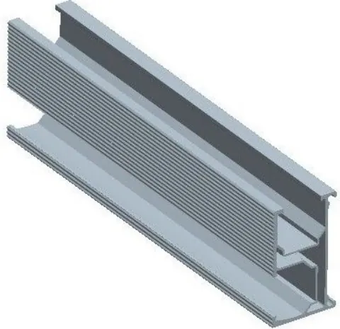 Solarix 4.3m D Rail For Solar Panel Mounting