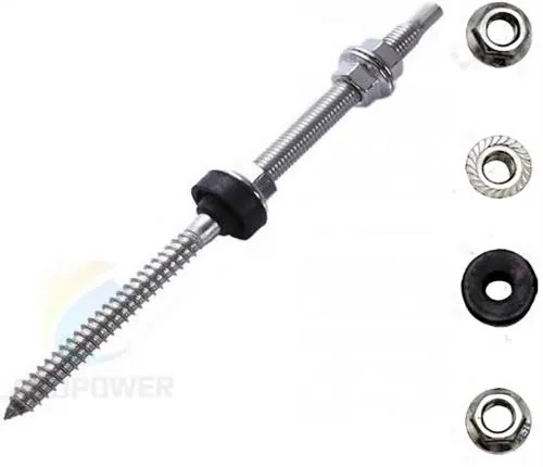 Solarix IBR Hanger Bolt Screw For D-RAIL 8mm