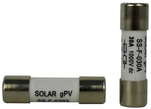 Solarix 30A 38mm x 10mm Solar Photovoltaic Fuse