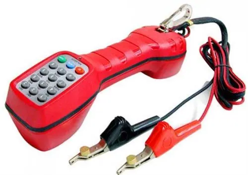 Goldtool Red Linemans Test Set For RJ11 & ABN Cord set