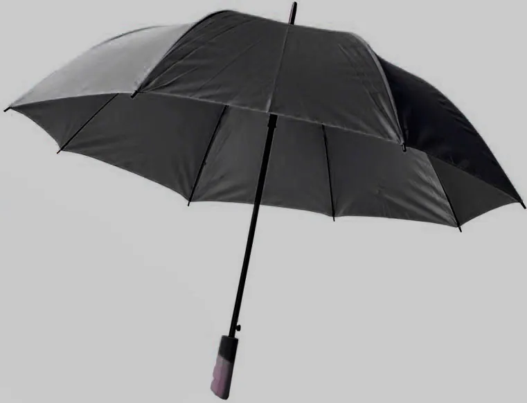 Totally Handheld Large Golf Umbrella Light Black