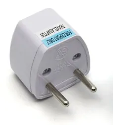 UniQue Travel Adapter Two Pin Male Schuko Plug