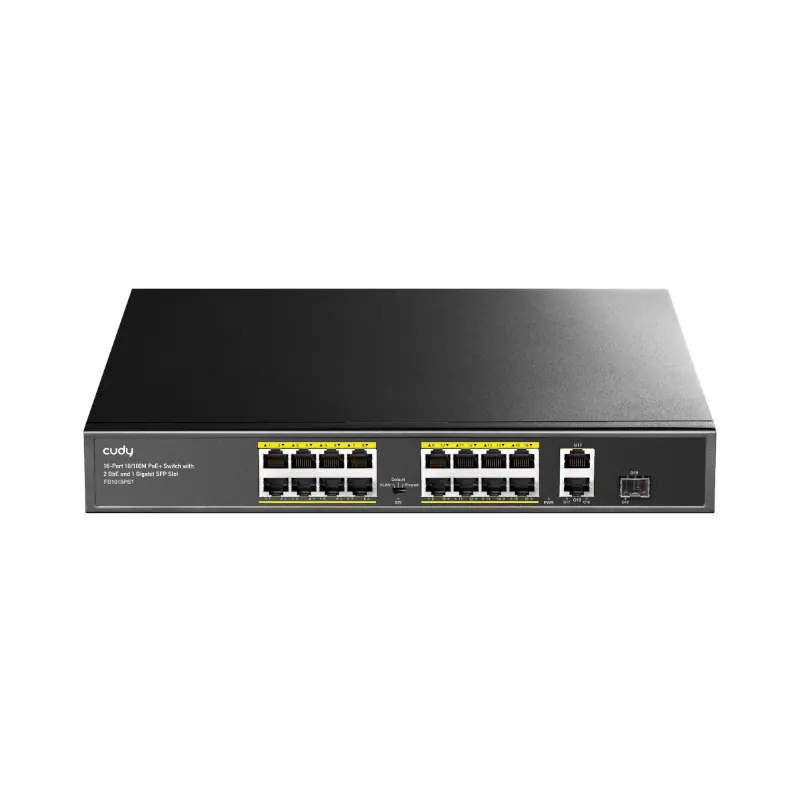 Cudy 16-Port Unmanaged PoE+ Switch – Rack Mount