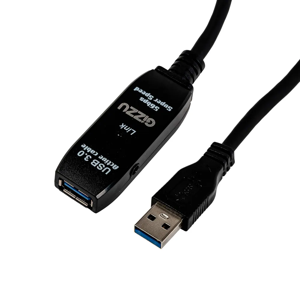 Gizzu USB 3.0 Active Extension Cable 5m – Black