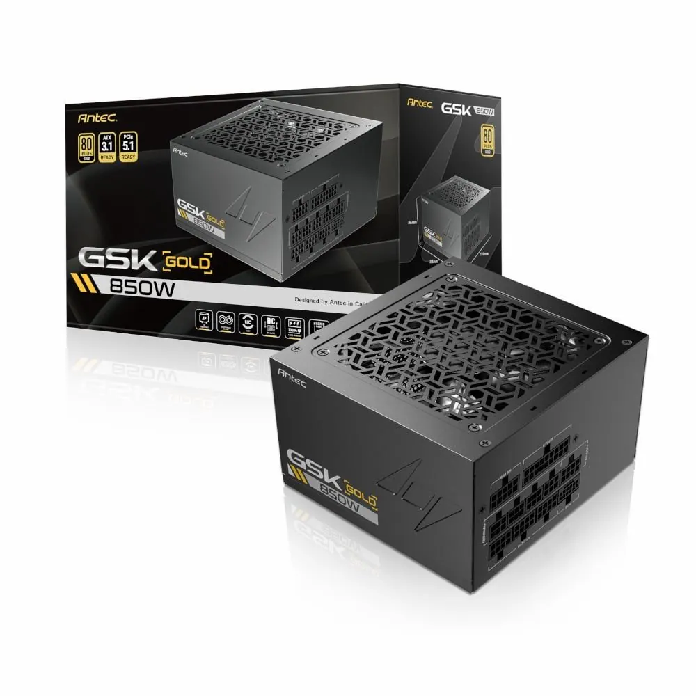 Antec GSK 1000W GEN5 ATX3.1 & PCIE5.1 80 Plus Gold Fully Modular