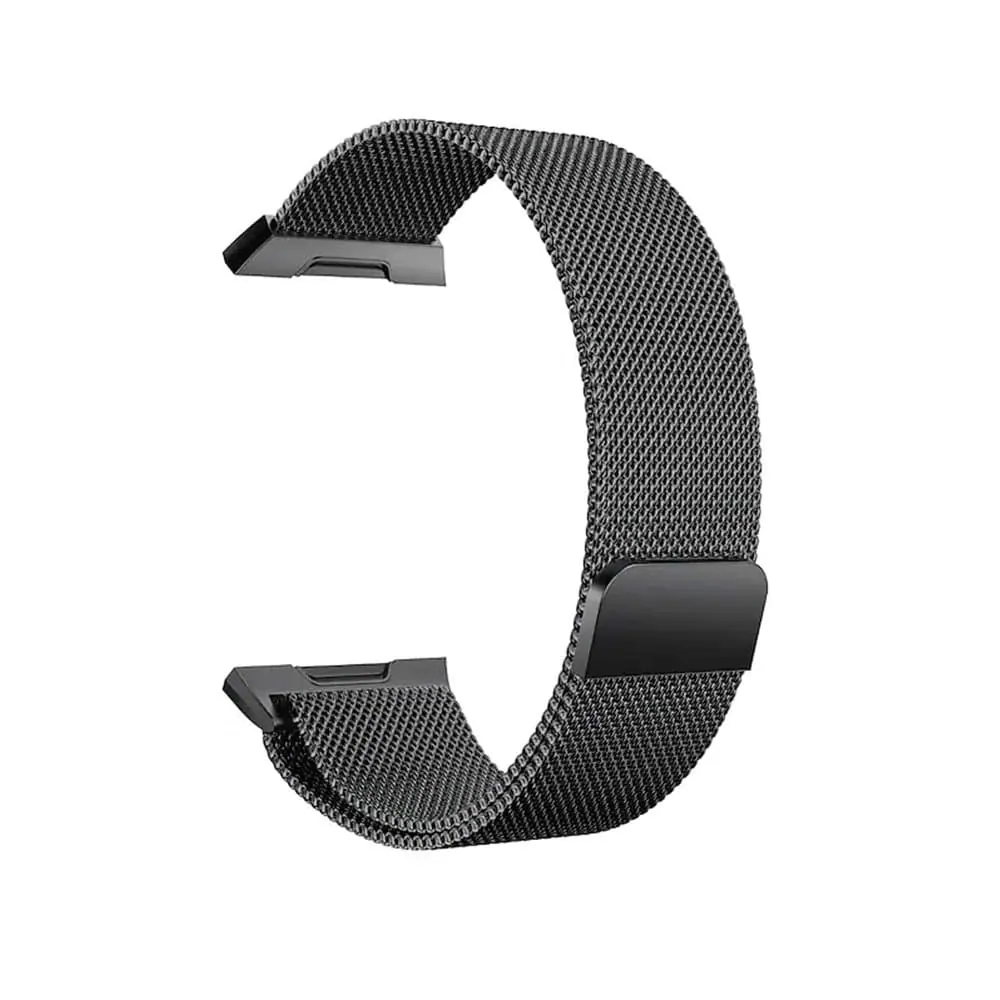 Stainless Steel Milanese Strap for Fitbit Ionic - Black