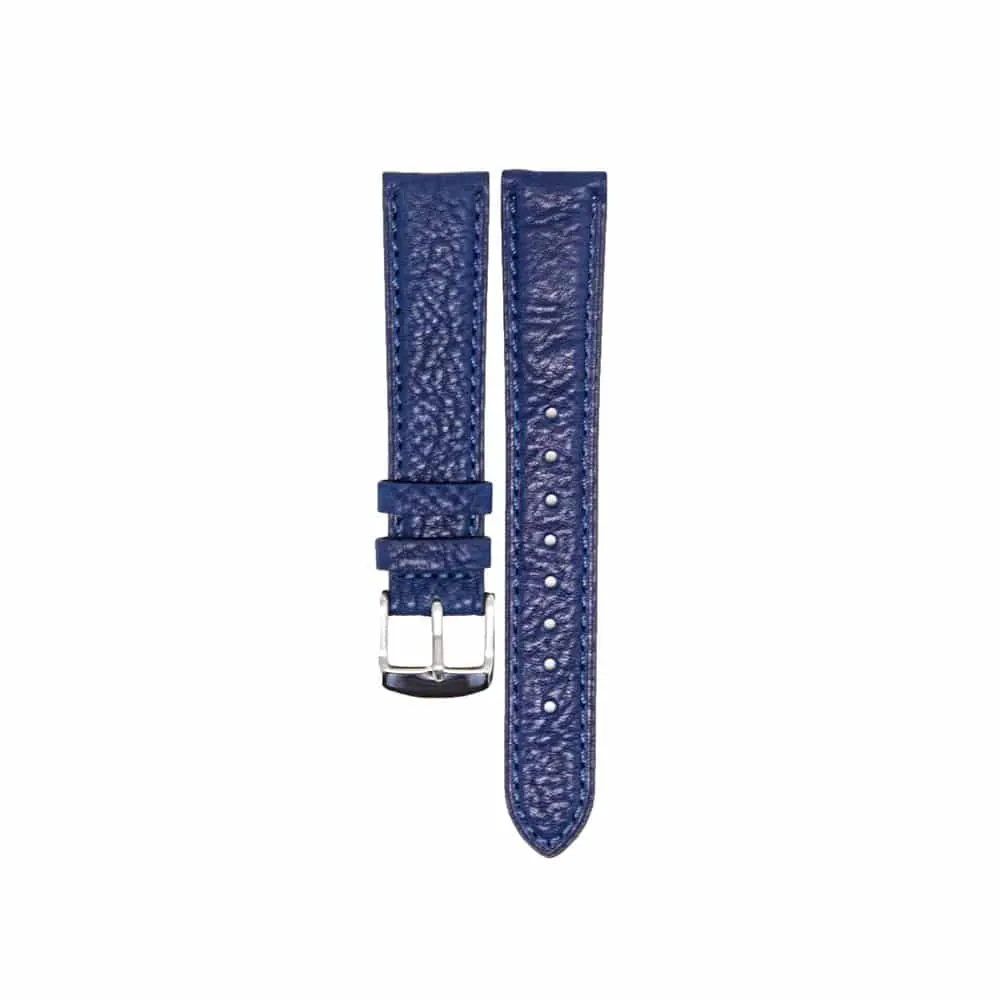 18mm PinFit PU Leather Strap - Blue