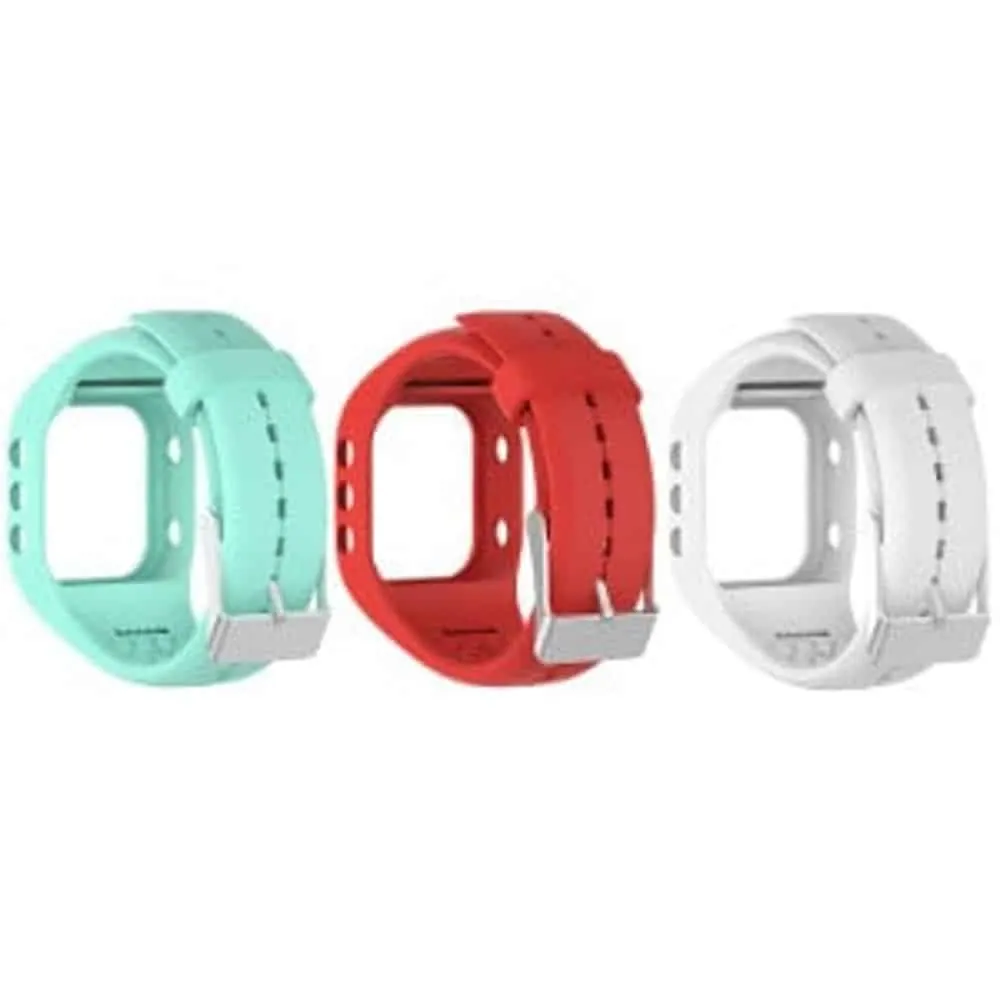 Replacement Silicone Strap Polar A300 Combo - Teal/Red/White