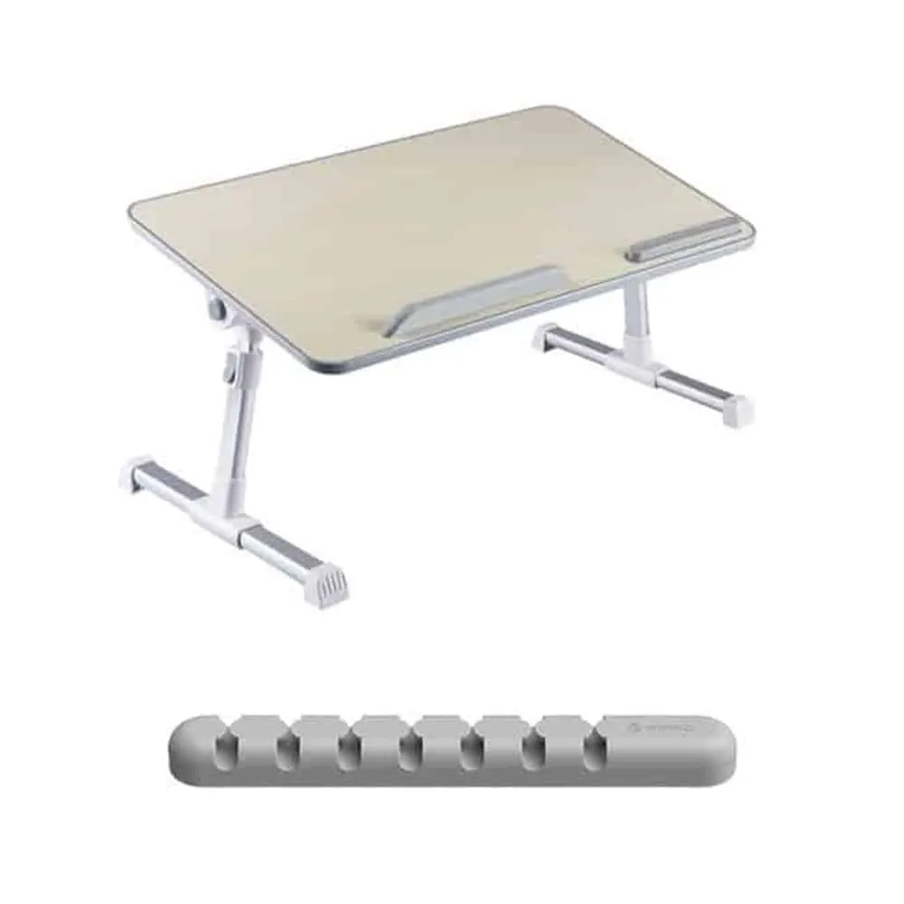 Laptop Portable Standing Desk and Cable Organiser