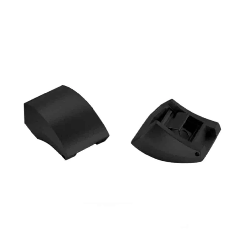 7mm Stainless Steel Adapter Connectors for Fitbit Alta - Black