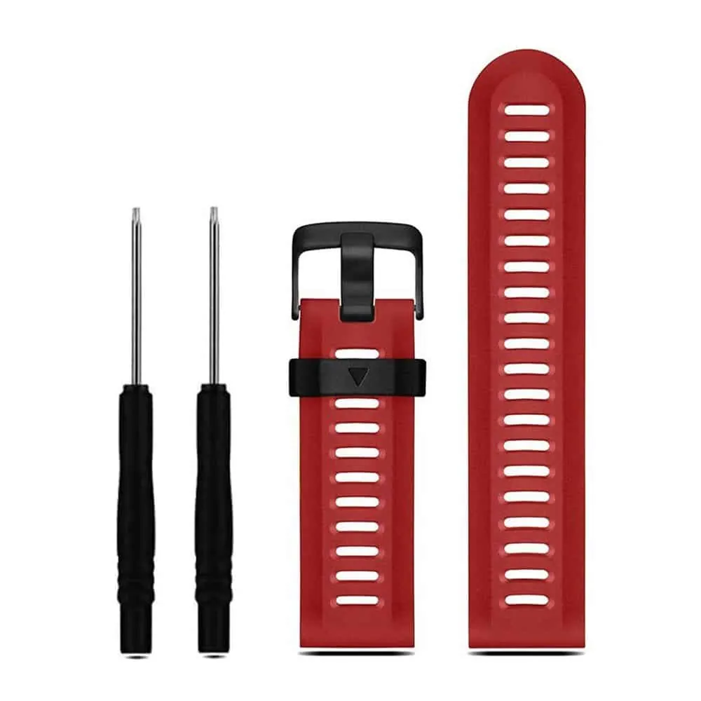26mm PinFit Silicone Strap - Red
