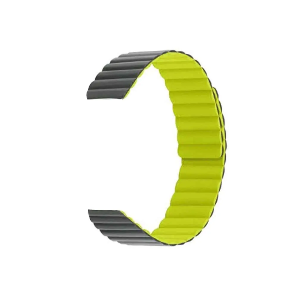 20mm Quick Release Silicone Magnetic Strap - Grey & Green