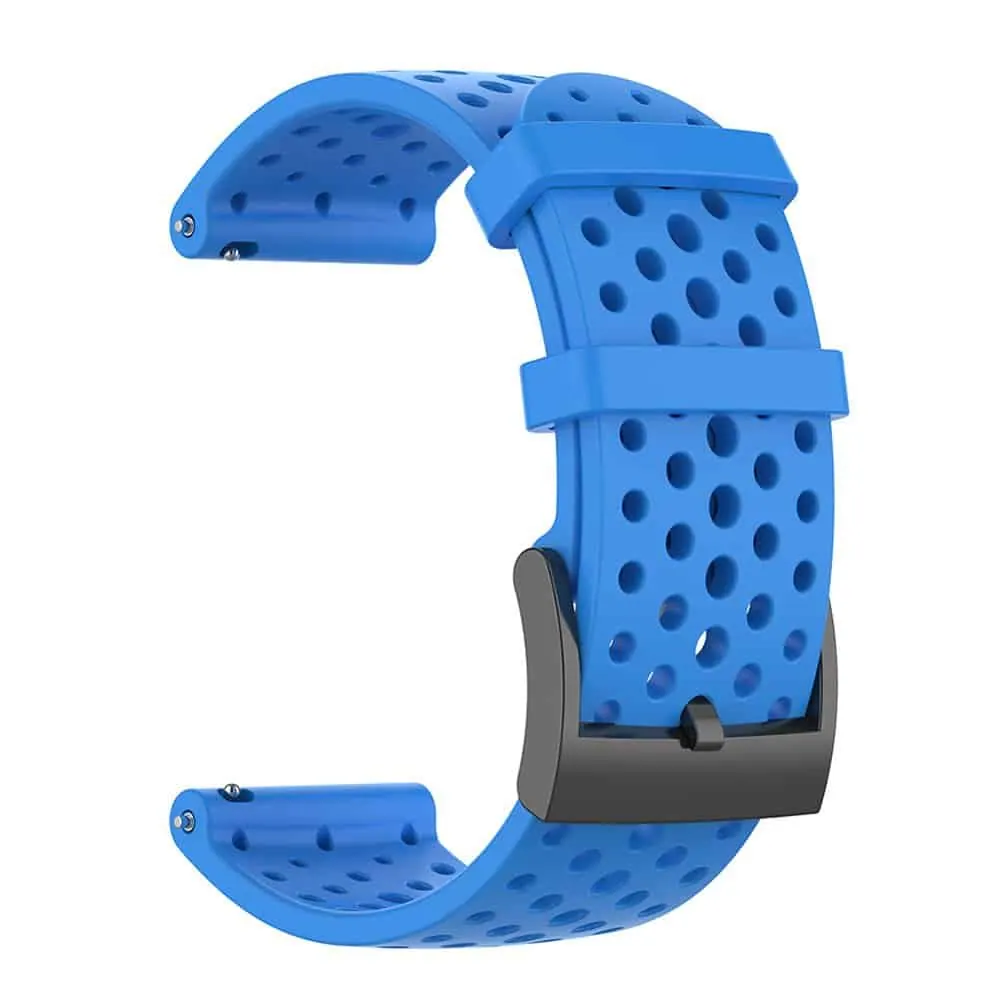 24mm Silicone Strap for Suunto Spartan Sport - Blue - M-L