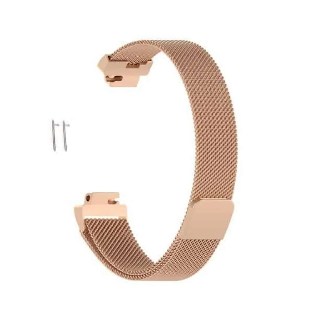 Milanese Strap for Fitbit Inspire/Fitbit Ace 2 - Rose Gold - M-L