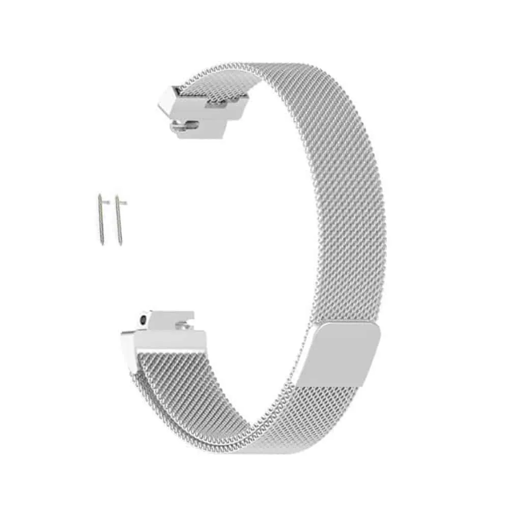 Milanese Strap for Fitbit Inspire/Fitbit Ace 2 - Silver - M-L