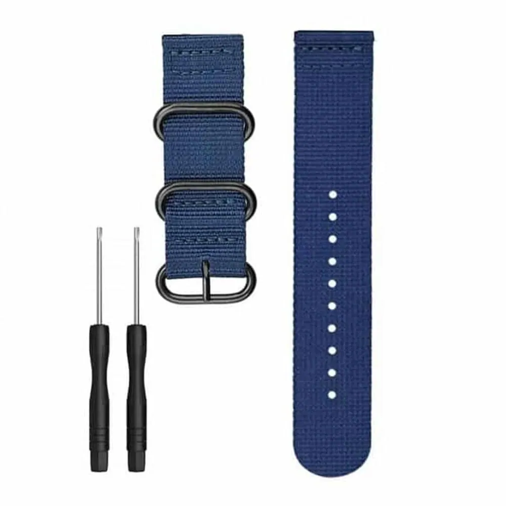 26mm PinFit Nylon Strap w/ Pins & Tool - Navy