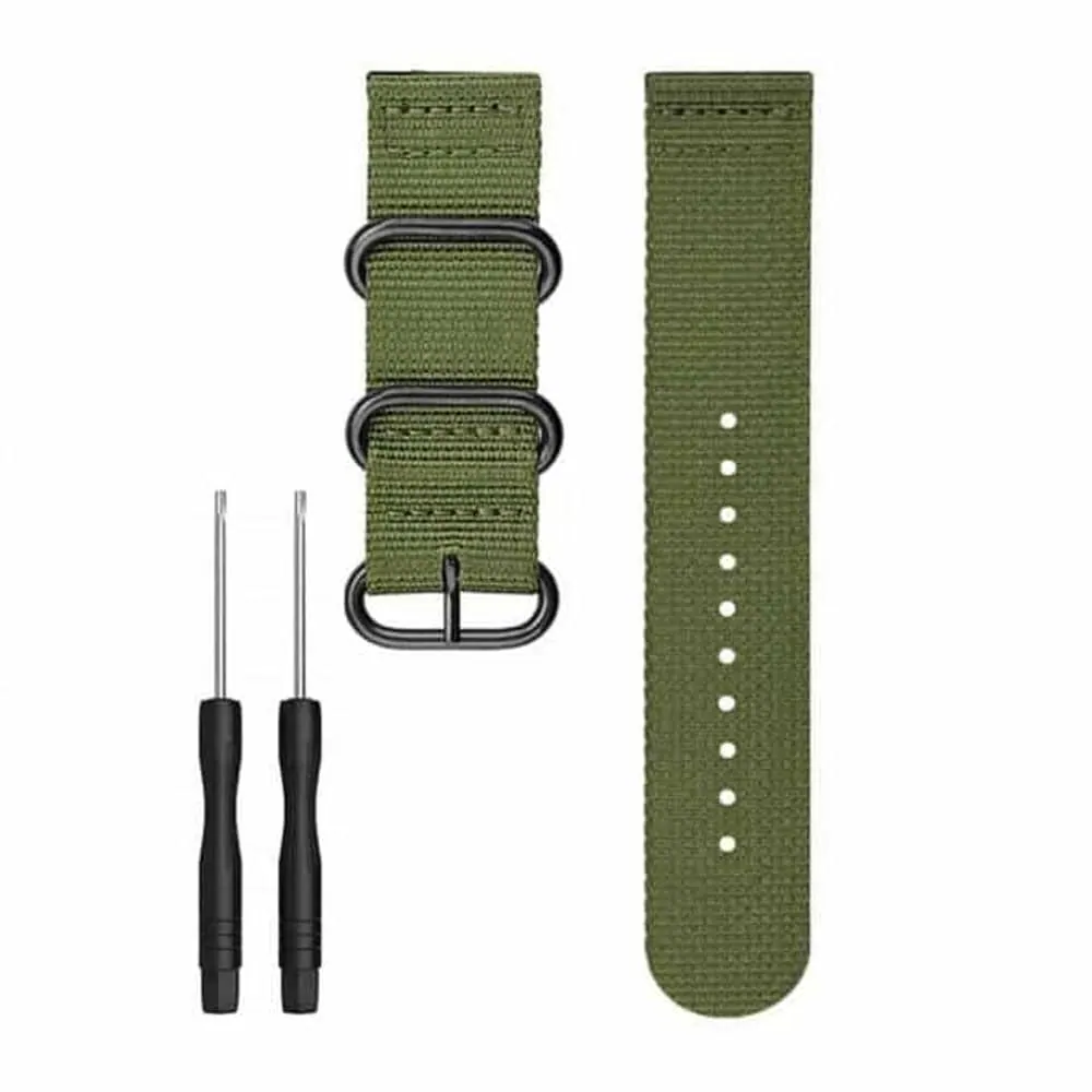 22mm PinFit Nylon Strap + Pins & Tool - Green