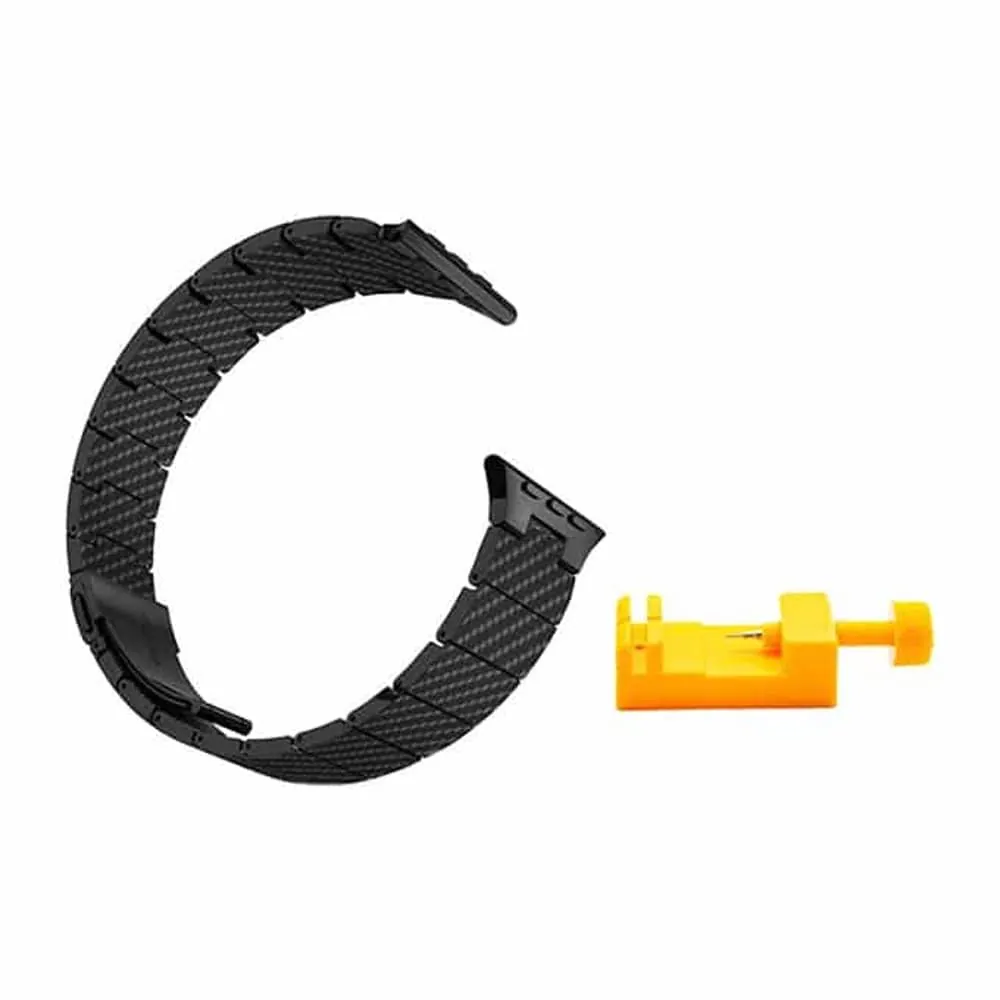 100% Carbon Fibre Strap for 38/40/41mm Apple Watch w/ Tool