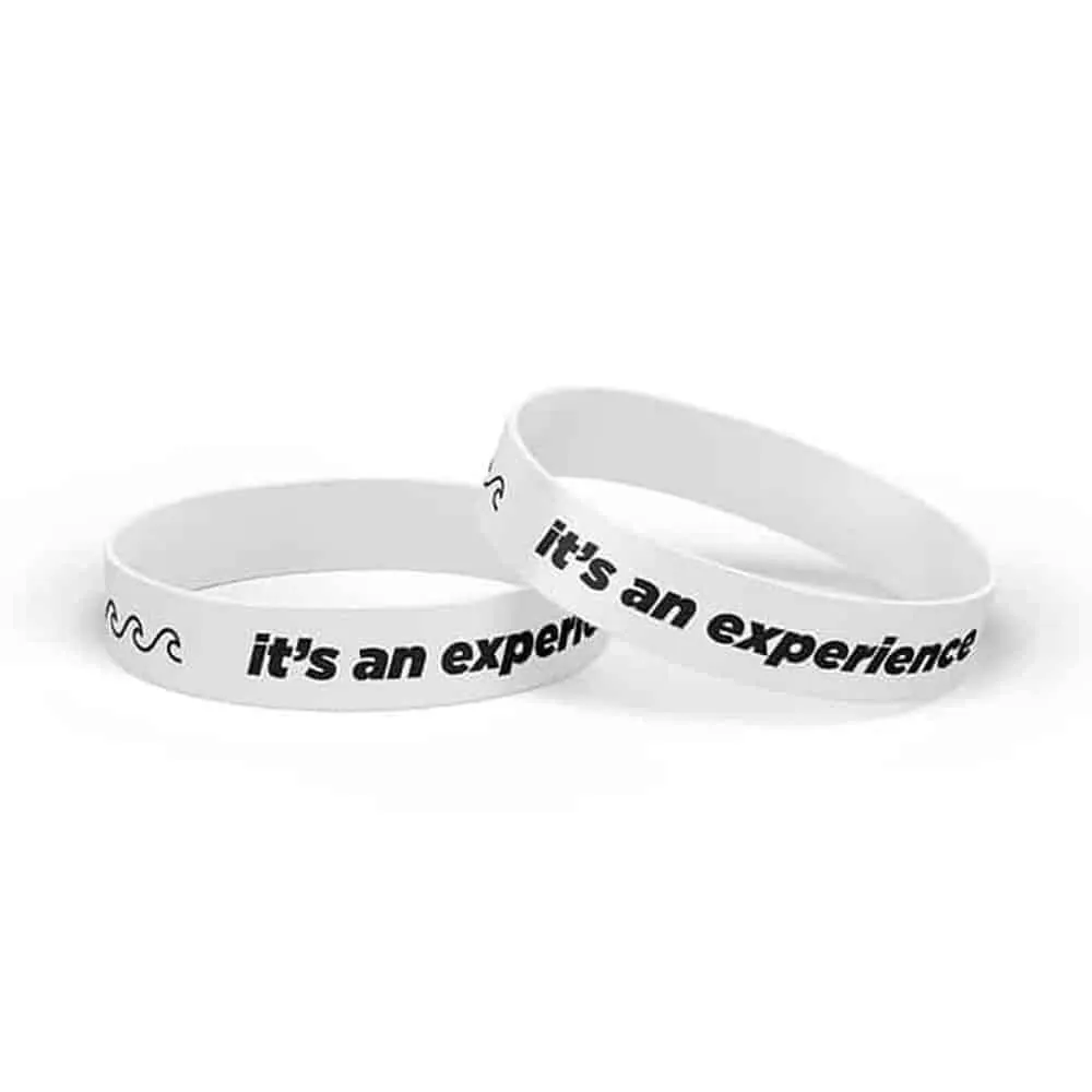 Silicone Band (it is a experience),18cm S/M White & Black