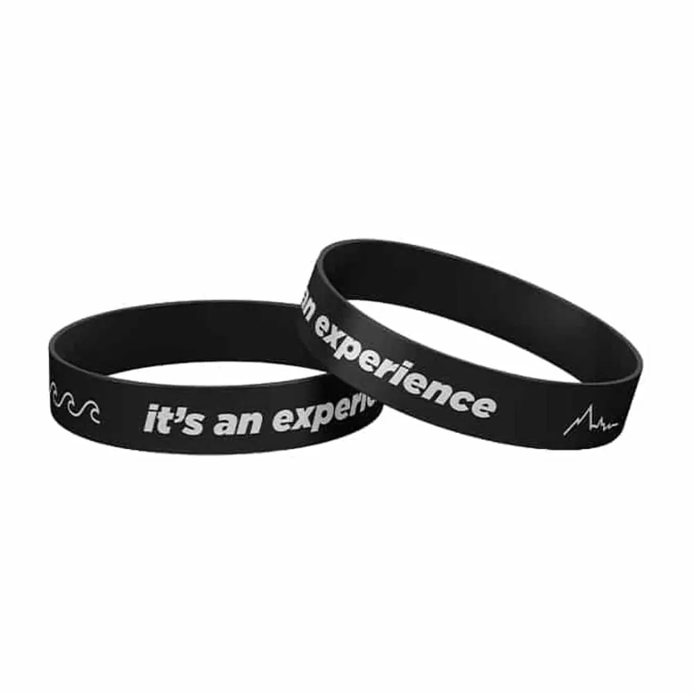 It's An Experience Silicone Wristband Bracelet - Black - L