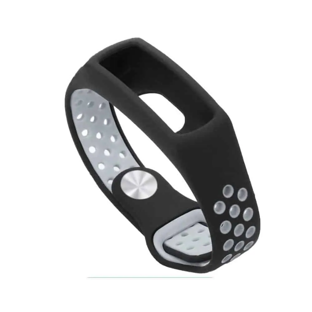 Silicone Strap for Huawei Honor 4 Running - Black & Grey