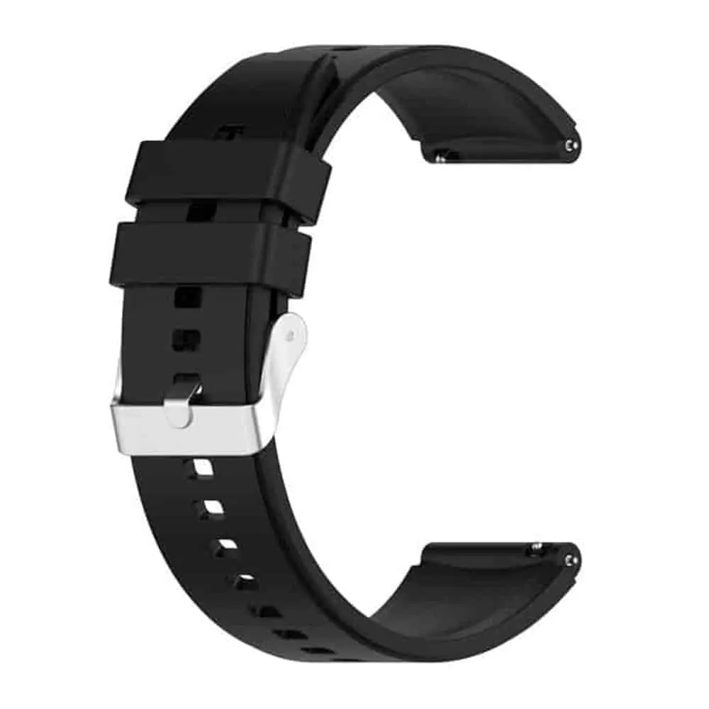 18mm Quick Release Silicone Strap - Black