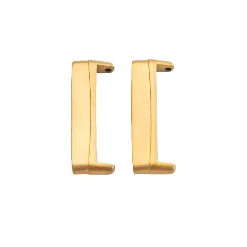 Stainless Steel Adapter Connectors for Fitbit Versa 3- Gold