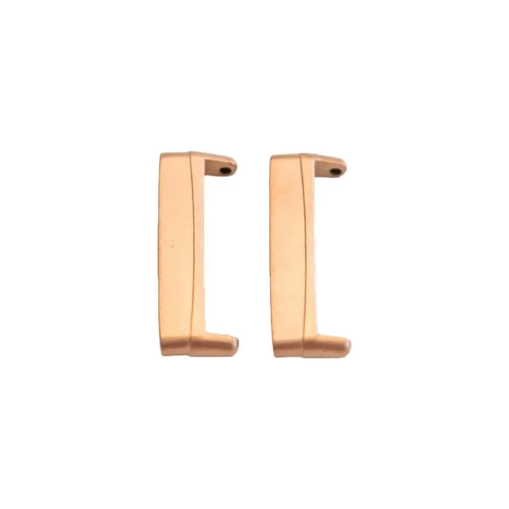Stainless Steel Adapter Connectors for Fitbit Versa 3- Rose Gold