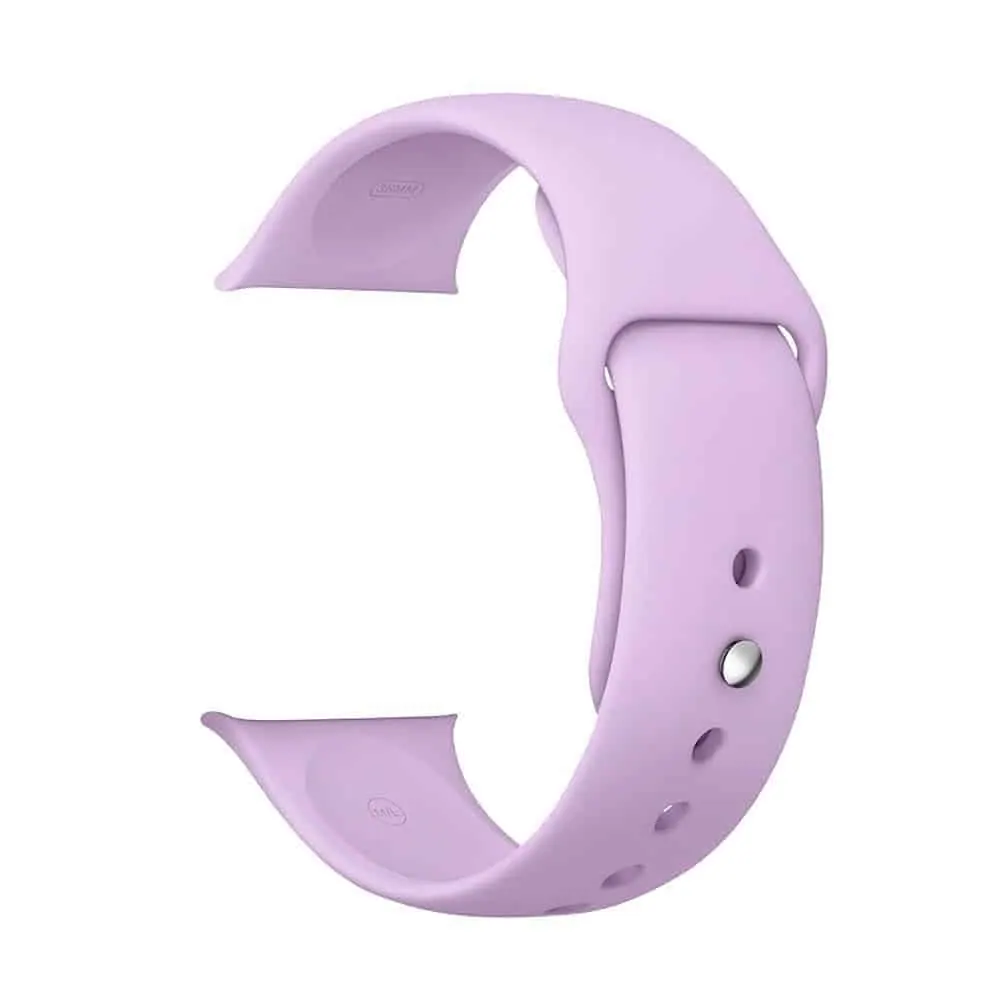38/40/41mm Apple Watch silicone strap - Lavender (M-L)