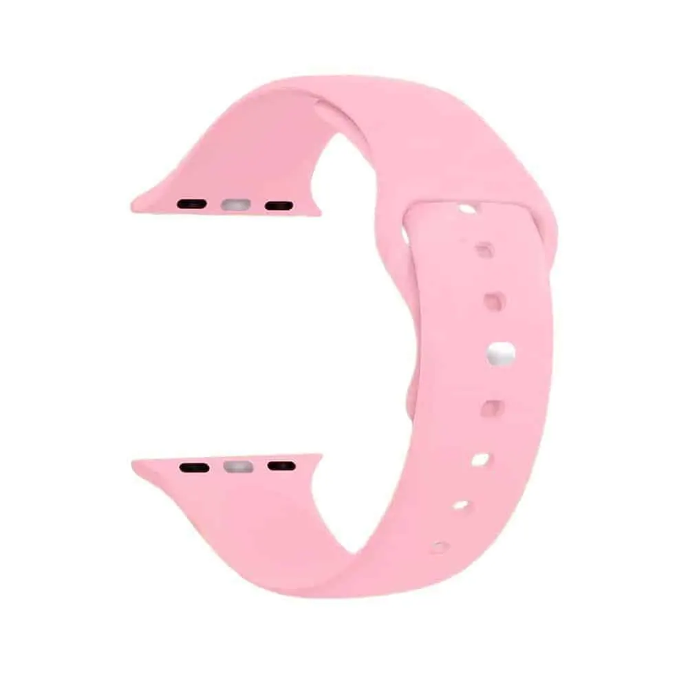 Silicone Strap for 38/40/41mm Apple Watch (M/L) - Light Pink