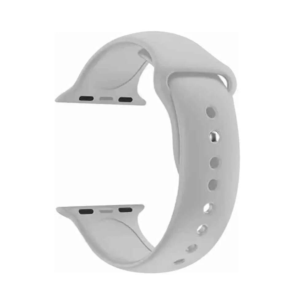 Silicone Strap for 38/40/41mm Apple watch (S/M) - Grey