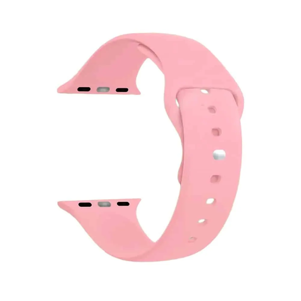 Silicone Strap for 38/40/41mm Apple Watch (S/M) - Light Pink
