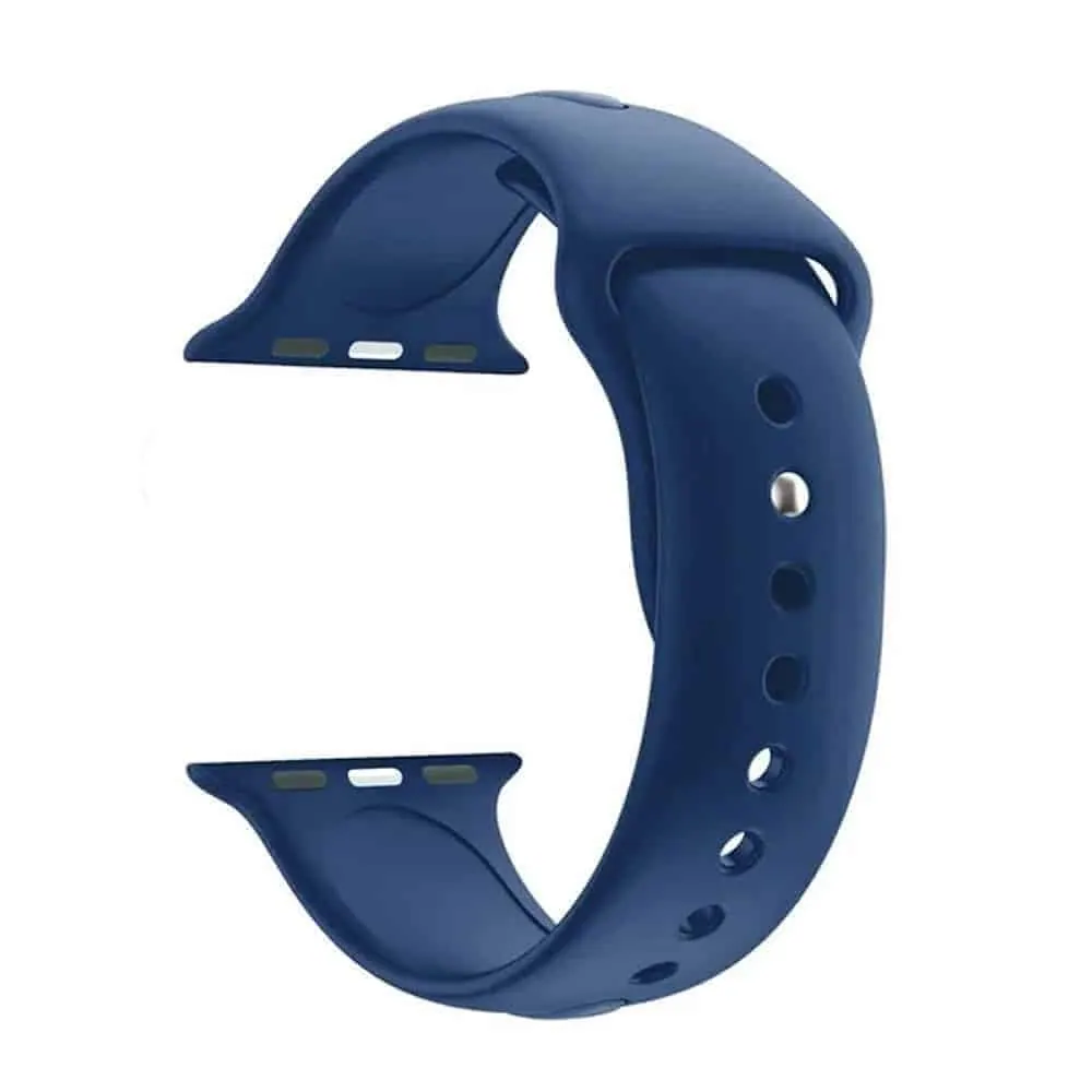Silicone Strap for 38/40/41mm Apple Watch(S/M) - Navy Blue