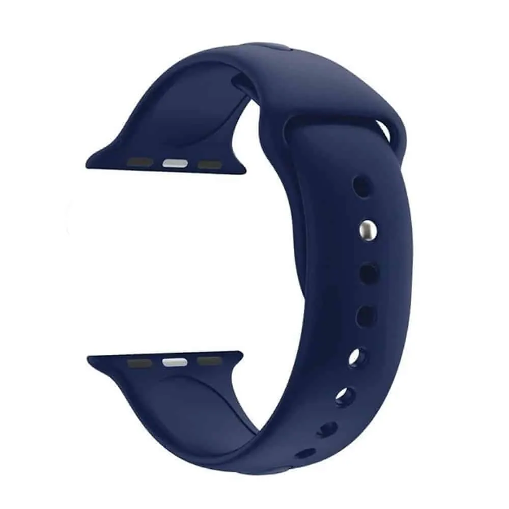 Silicone Strap for 38/40/41mm Apple Watch- Dark Blue- S/M