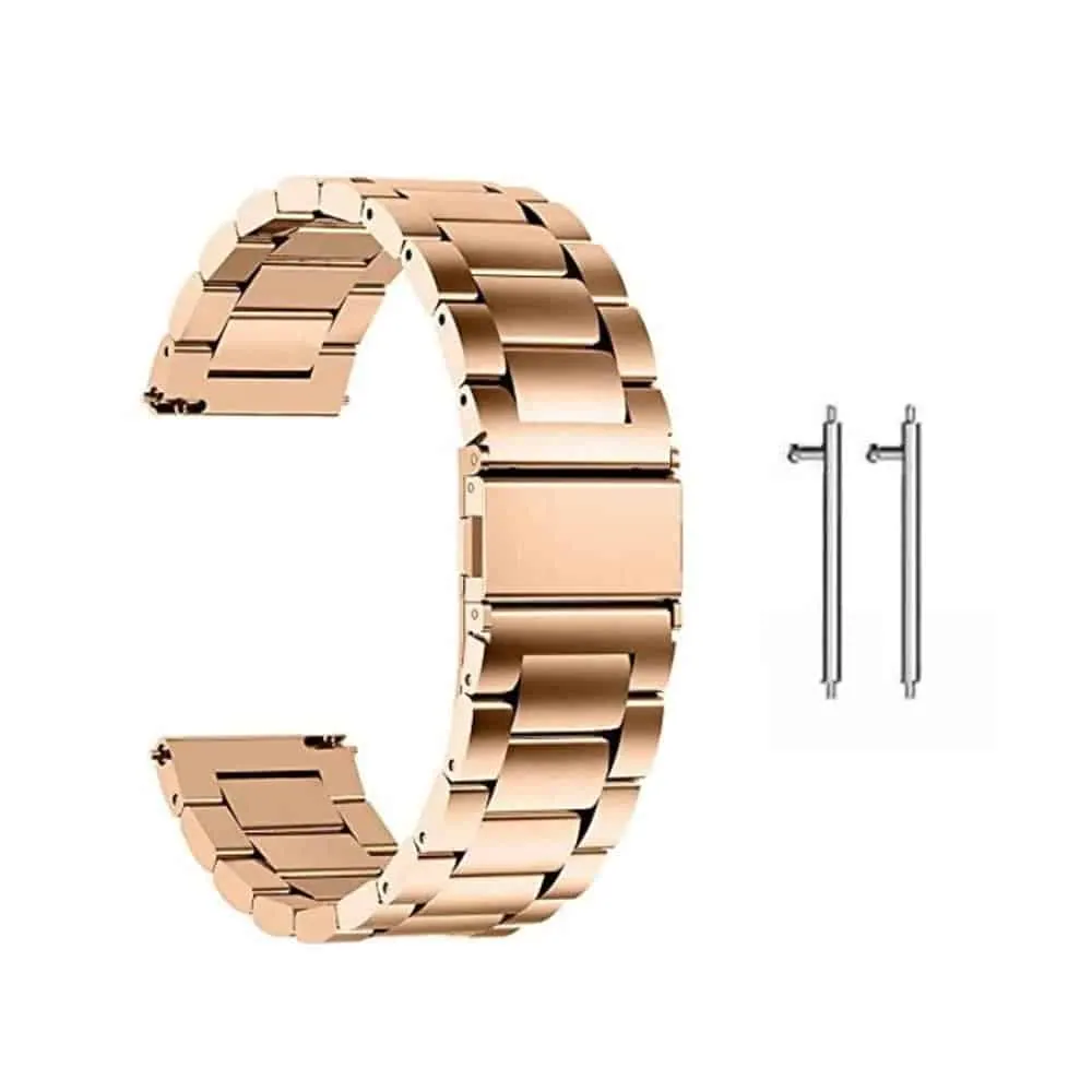 22mm Quick Release Stainless Steel Strap - Rose Gold