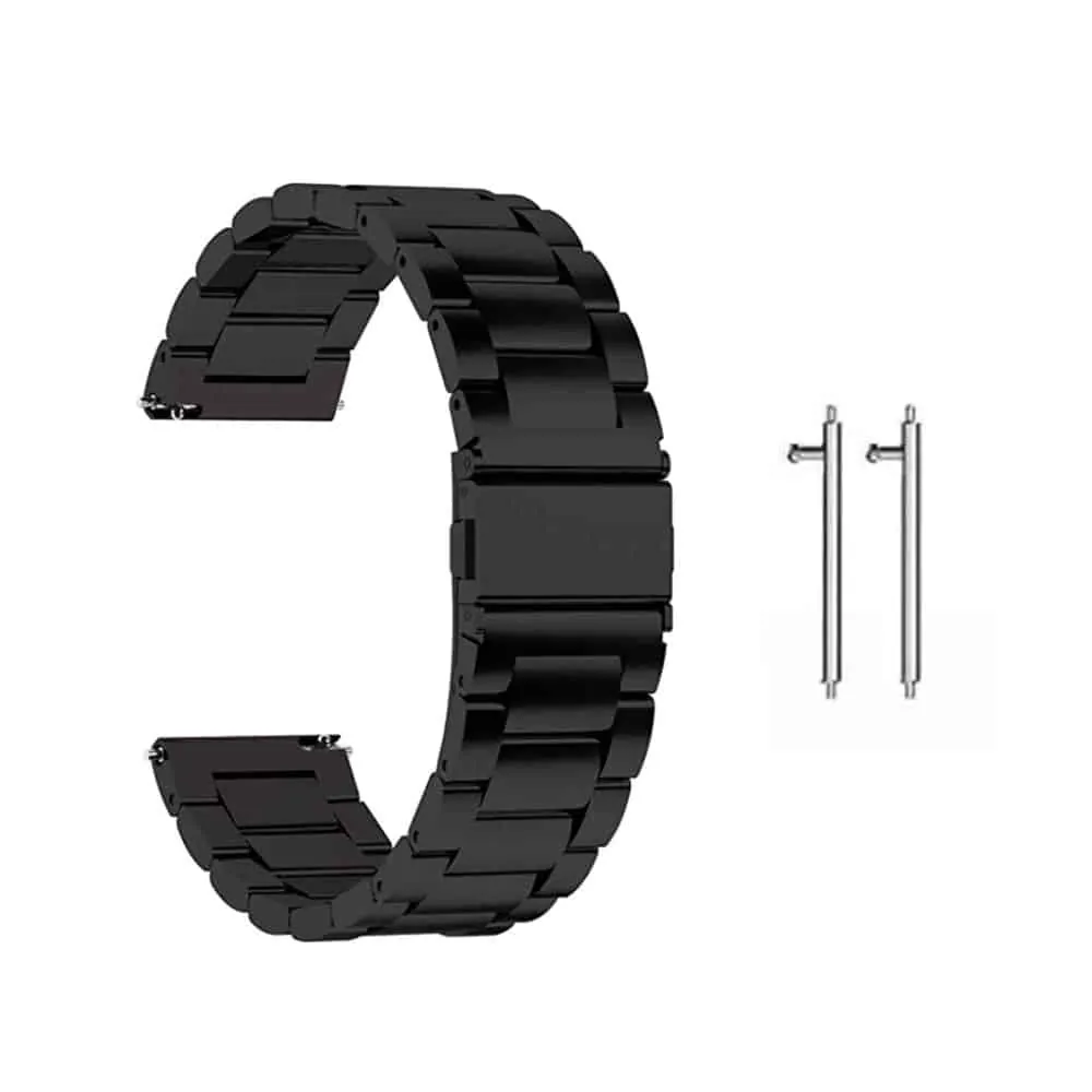 18mm Quick Release Stainless Steel Strap - Black