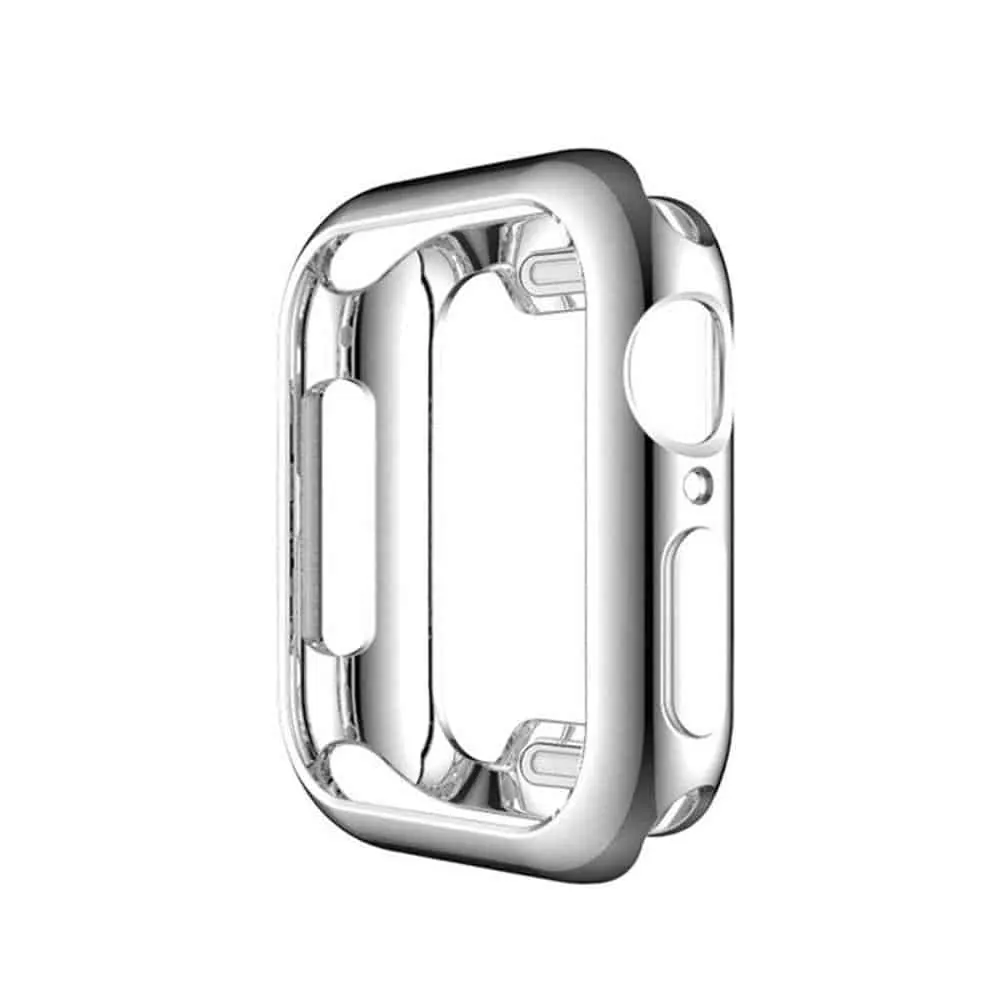 Full Around TPU Protective case for 44mm Apple iWatch - Silver