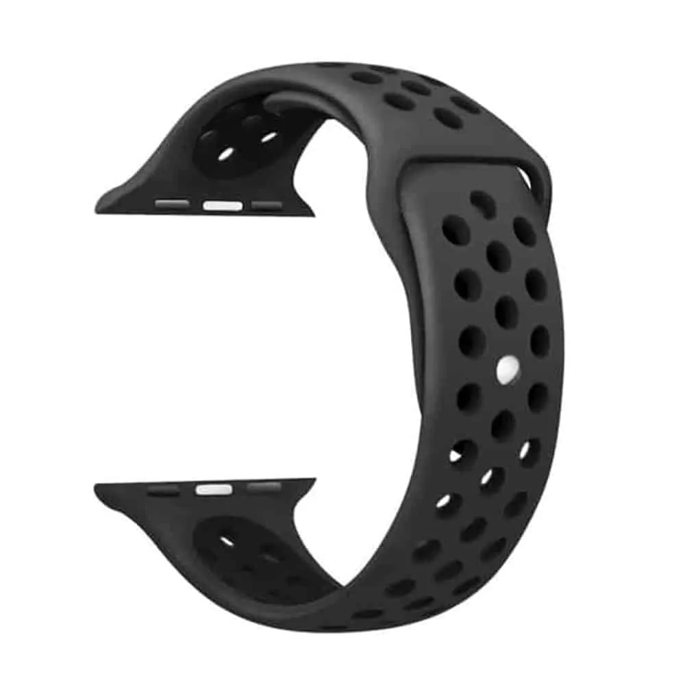 Silicone Strap for 42/44/45/49mm Apple Watch - Black