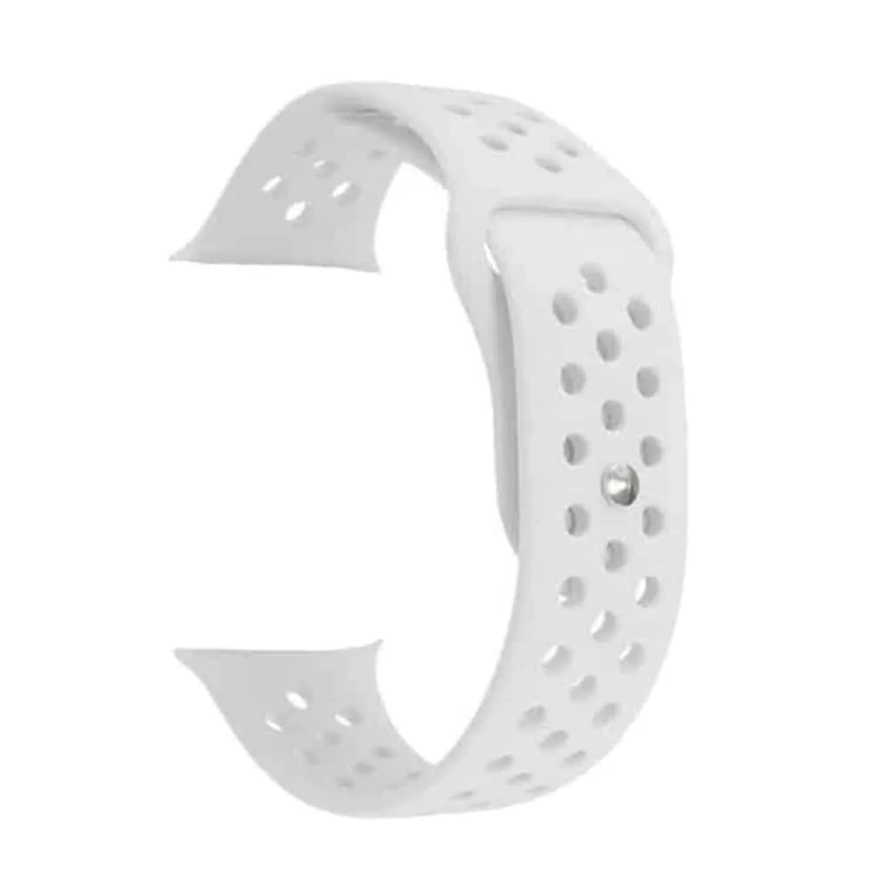 Silicone Strap for 42/44/45/49mm Apple Watch (S/M) - White