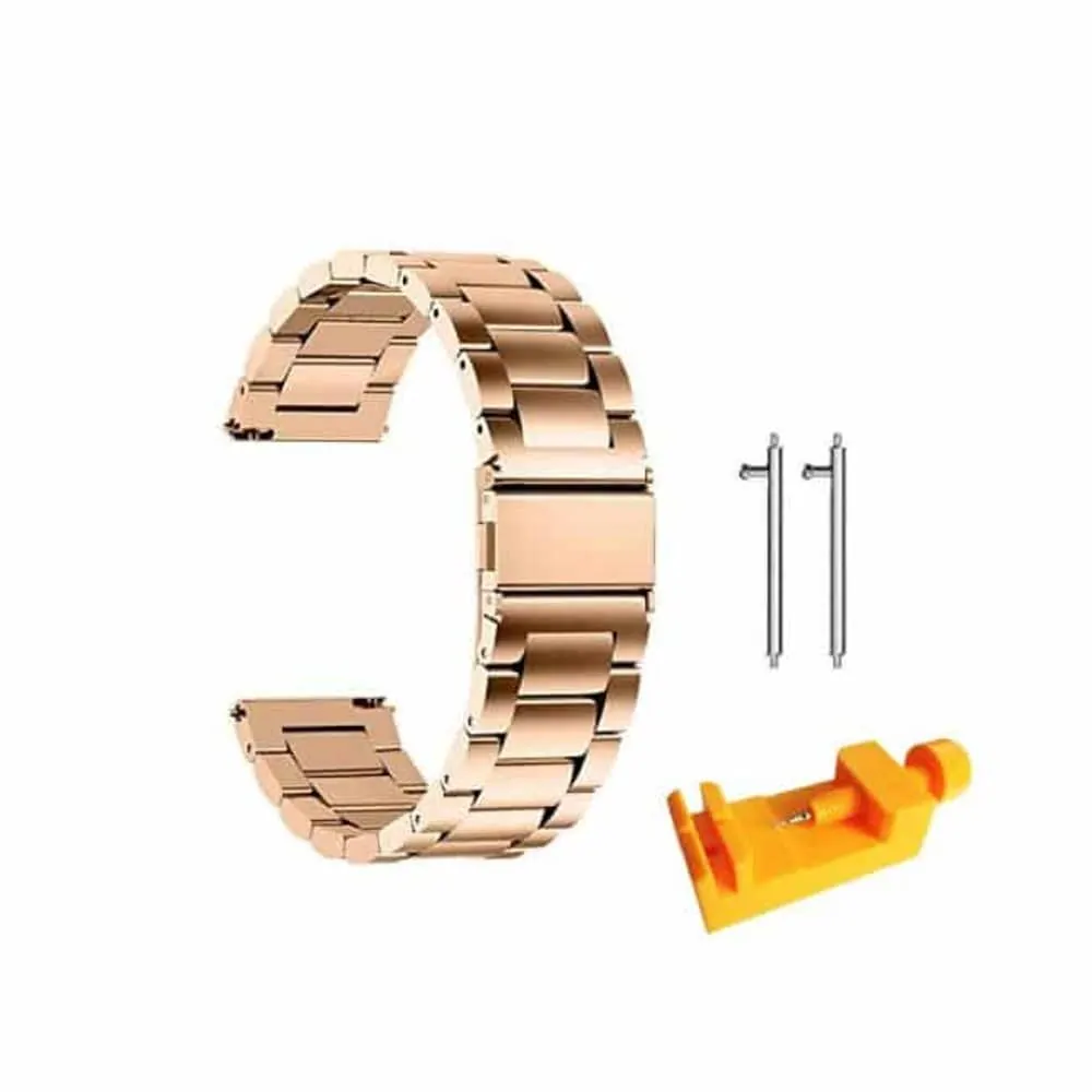 20mm Quick Release Stainless Steel Strap - Rose Gold