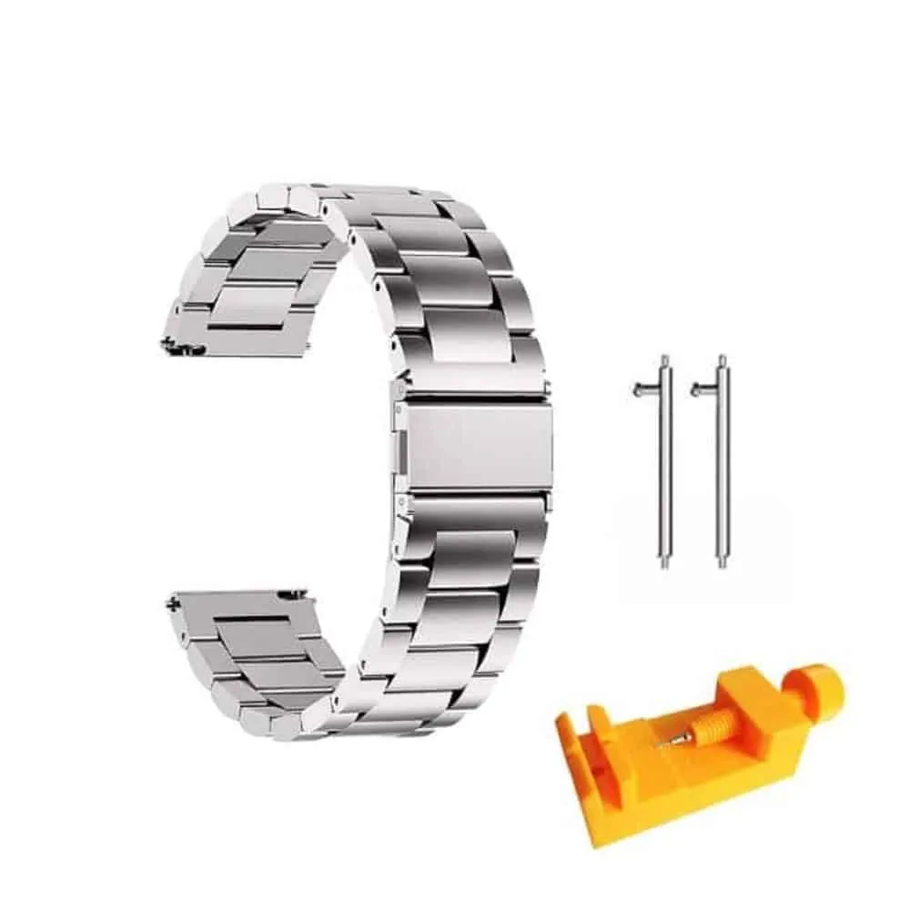 20mm Quick Release Stainless Steel Strap - Silver