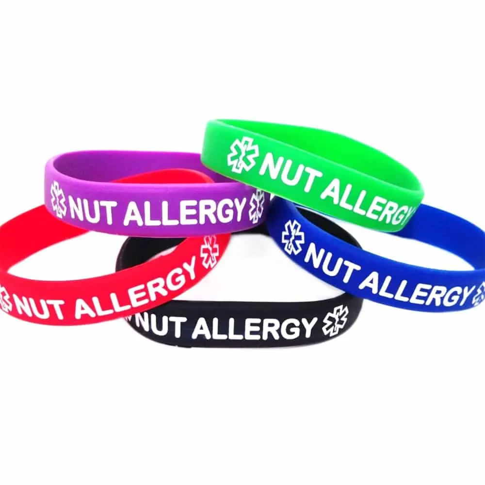 Nut Allergy Bracelet,5pcs/set size:(22cm)