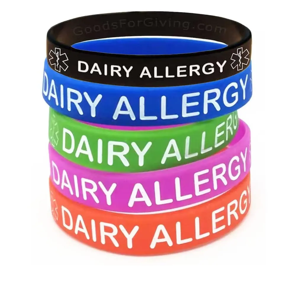 Dairy Allergy Bracelet,5pcs/set size:(18cm)