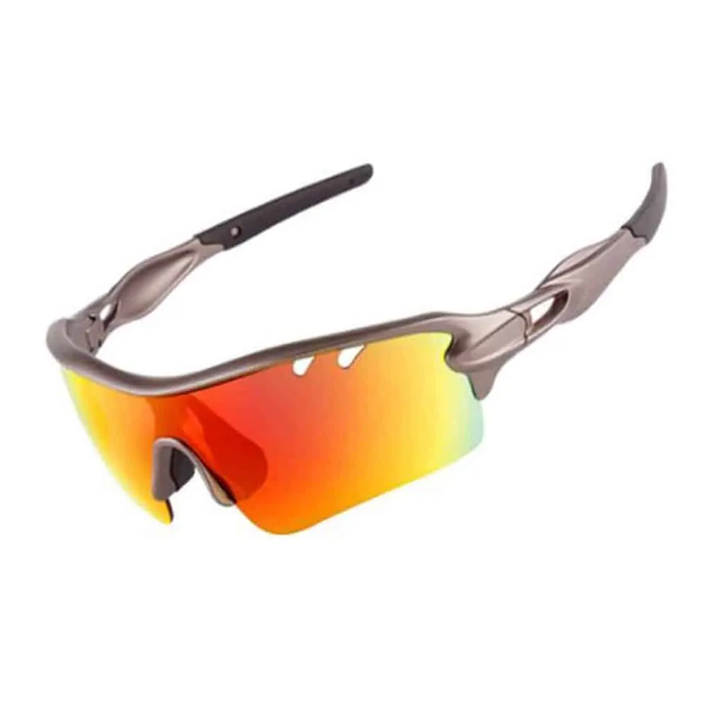 Rivbos Polarised 5 Lens Triathlon Run Cycle Sunglasses