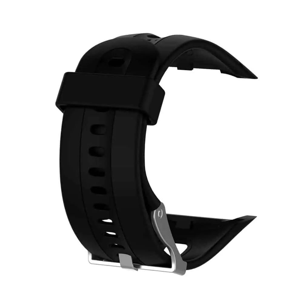 Silicone Strap for Garmin Forerunner 10/ 15- Black - M-L