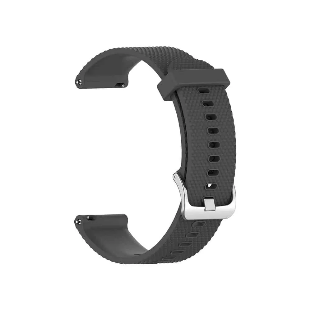 18mm Quick Release Silicone Strap - Dark Grey