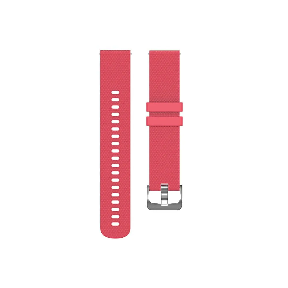 18mm Quick Release Silicone Strap - Pink Red