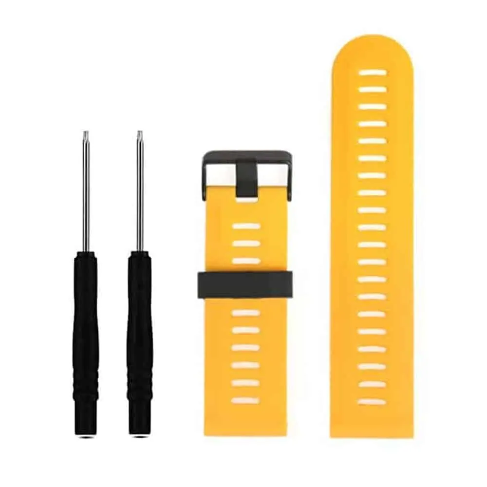 26mm PinFit Silicone Strap - Yellow