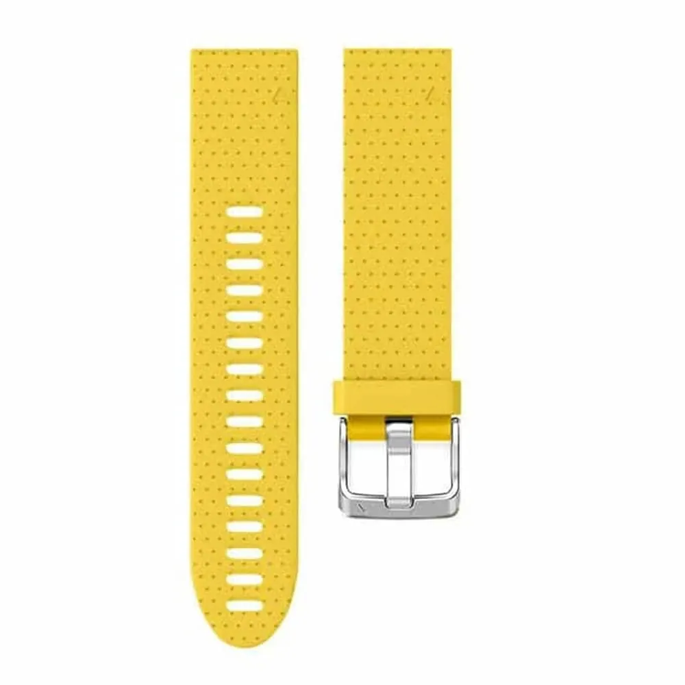 20mm EasyFit Silicone Strap for Garmin - Yellow